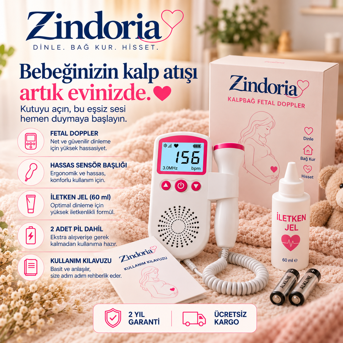 Zindoria Fetal Doppler